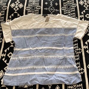 NWT Jcrew Embroidered Top